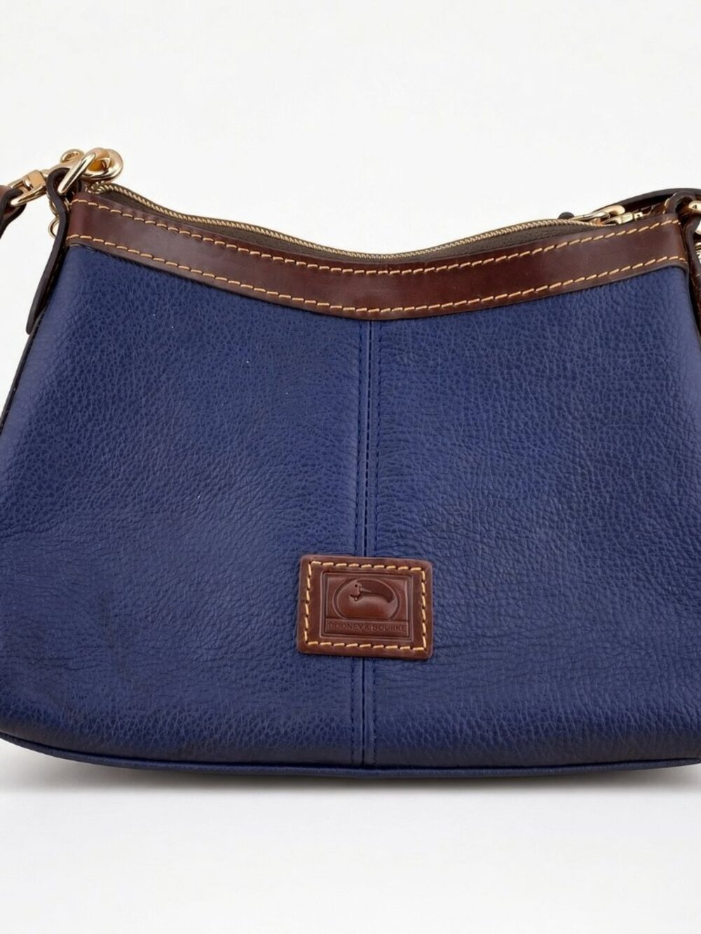 Dooney & Bourke Belvedere Blue Brown Crossbody Handbag NWOT $128 MSRP